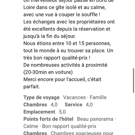15 Pers Bord Loire Avec Privee * Saint-Jean-Saint-Maurice-sur-Loire